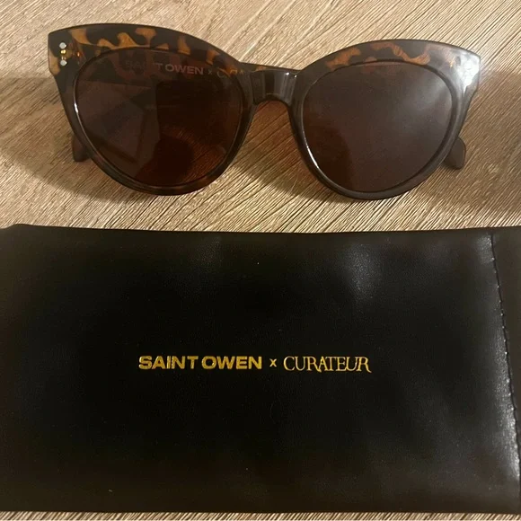 Saint Owen x Curateur Wylde Tortoise Shell Sunglasses - Picture 3 of 5